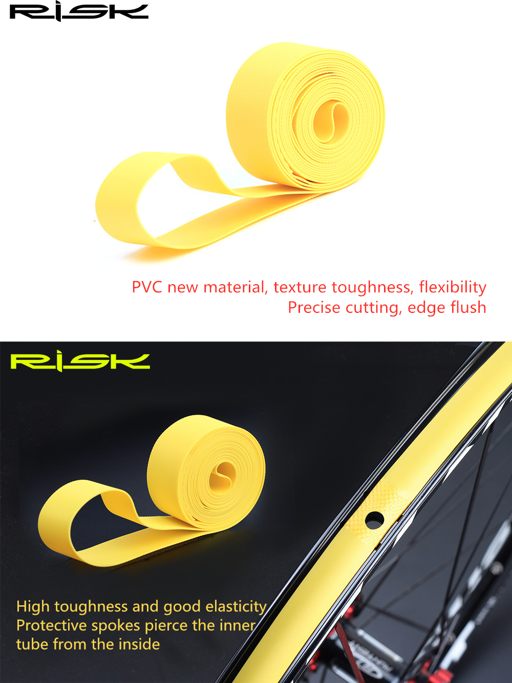 2pcs RISK Bicycle Rim Strip Ti - Mountain Biking Youtube incelemesi ve fiyatı