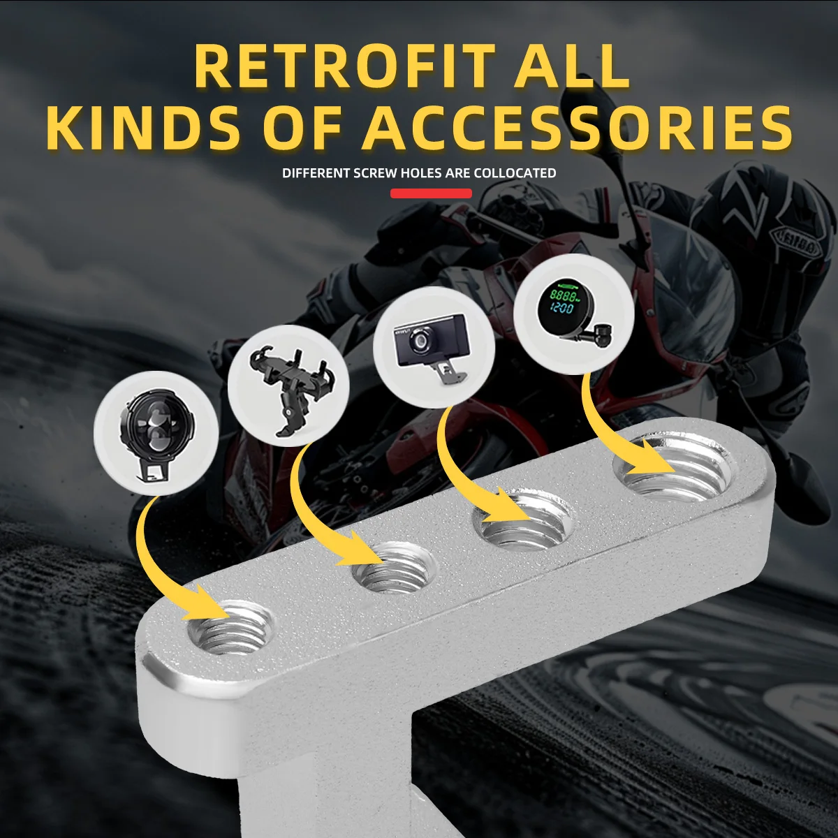 M5 M6 M8 Thread 4 Holes Motorc - Xtreme Mountain Biking incelemesi ve fiyatı