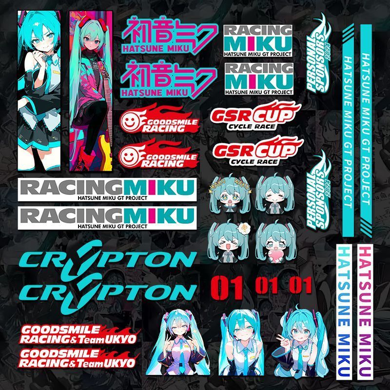 Hatsune Miku peripheral sticke - Mountain Biking In Japan incelemesi ve fiyatı